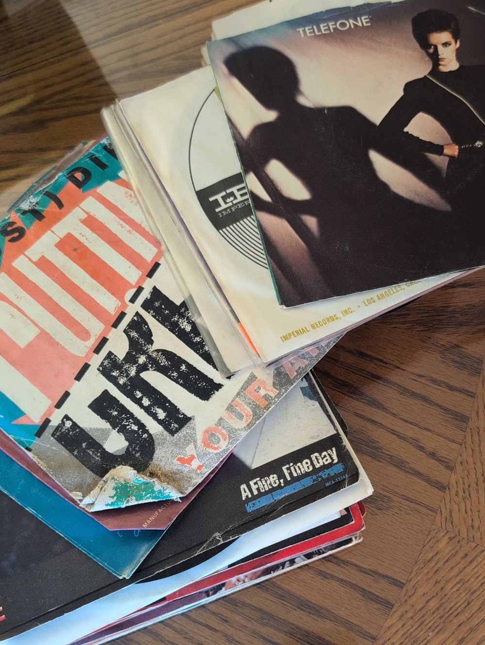 1970's 1980's Vinyl 45 RPM Lot of 55 Rock, Pop, R&B, Country Records